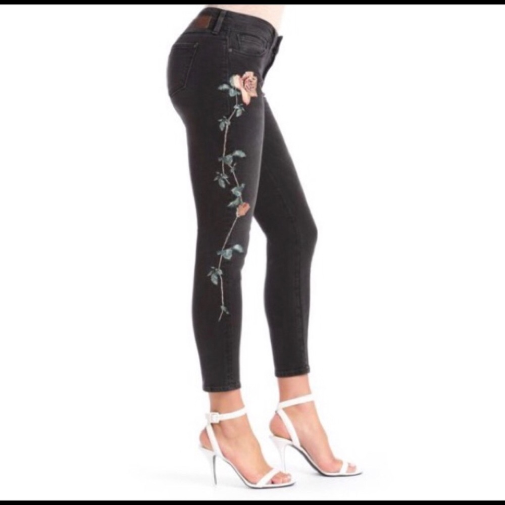 Mavi Embroidered Ankle Skinny Jeans